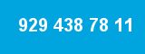 929 438 78 11 929 438 78 11